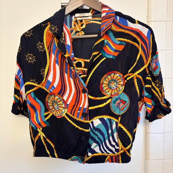 Pull&Bear Tops - Pull&Bear Nautical Blouse